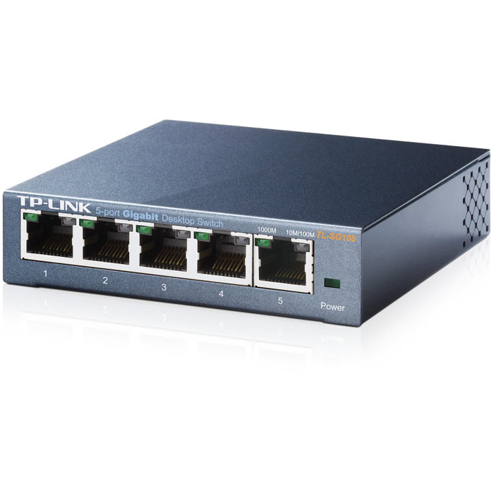 TP-Link TL-SG105 Switch de 5 puertos Gigabit Ethernet Negro TP-Link TL-SG105 Switch de 5 puertos Gigabit Ethernet Negro